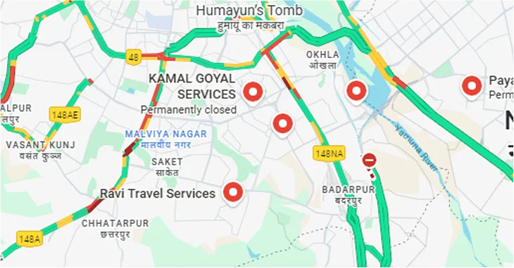 Work in Noida Expressway